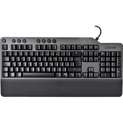 Lenovo Legion K500 Tastatur USB QWERTY Schwarz Grau (US, Kabelgebunden), Tastatur, Schwarz