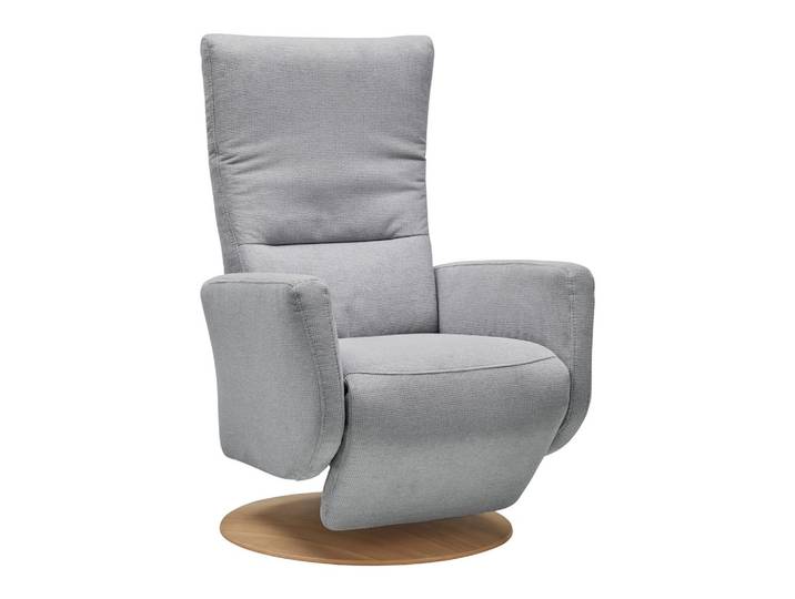Relaxsessel Metall, Kunststoff, Textil Silberfarben