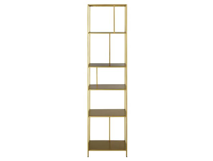 Messingfarbenes Metallregal, 45 cm