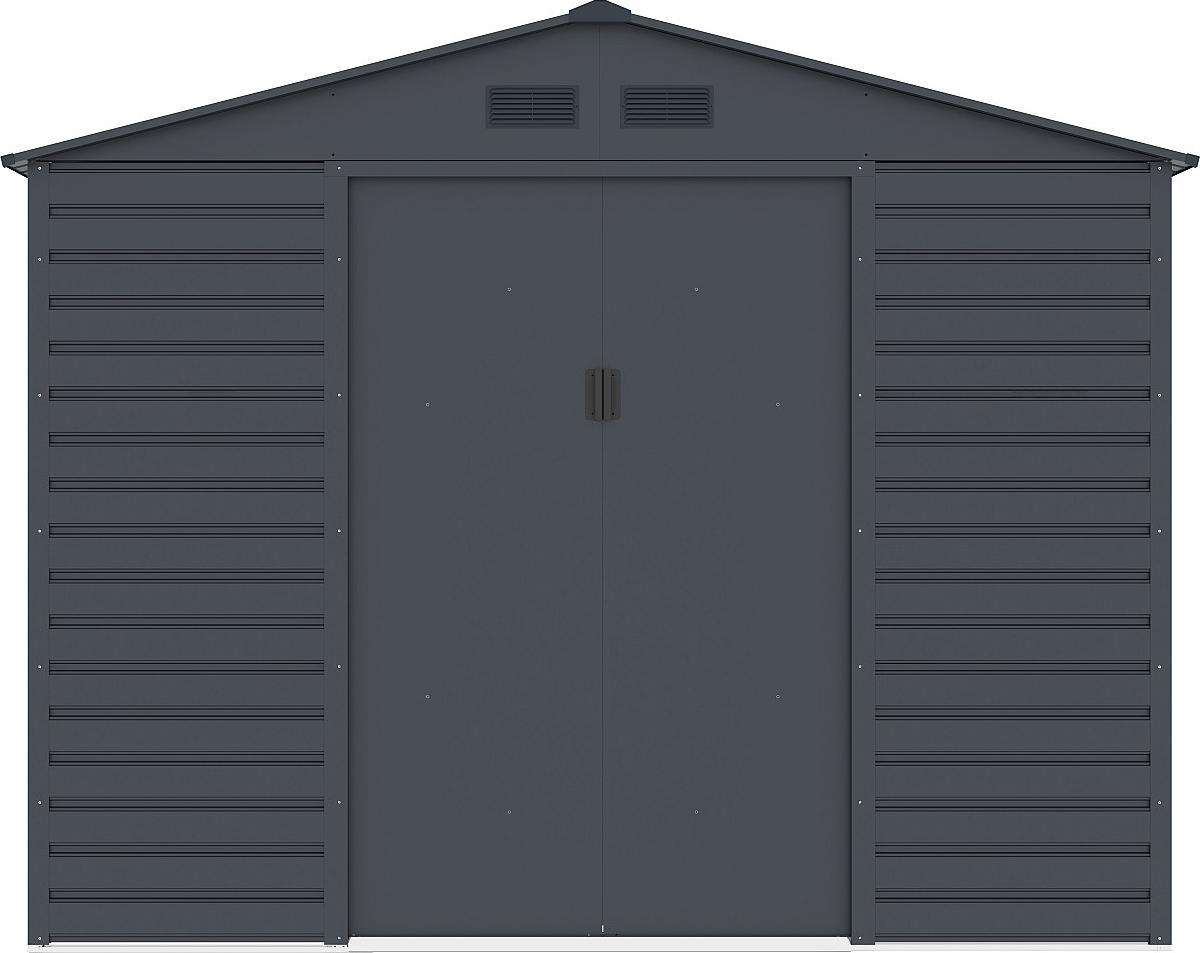 Gartenhaus aus verzinktem Stahl - Anthrazit - 5,40 m² - ADELMO