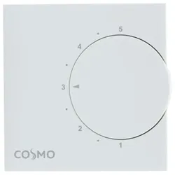 COSMO elektronischer Raumthermostat 24V Triac-Relais Aufputz RAL9010