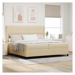 vidaXL, Boxspringbett, Alexandria (Knopfheftung) (200 x 200 cm)