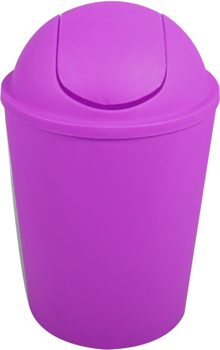 MSV prullenbak AKO met deksel, 5,5 liter, paars