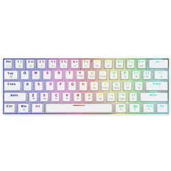 Savio Whiteout X2 Brown (Eng. Int., Kabelgebunden), Tastatur, Schwarz, Weiss