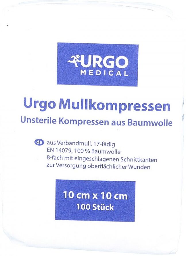 Urgo Mullkompressen 10x10 cm unsteril