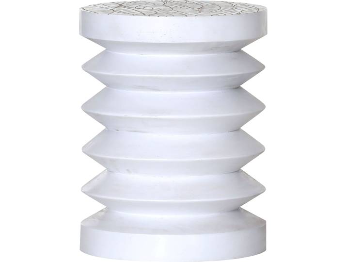 Beistelltisch GUTMANN FACTORY, weiß, B:34cm H:45cm T:34cm, Tische, Beistelltisch