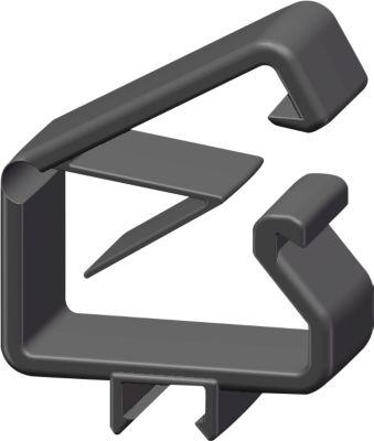 Kabelhalter CC5 für Arbeitstisch TRESTON Quick Edge, ESD-leitfähig, lichtgrau RAL 7035, 5 Stück
