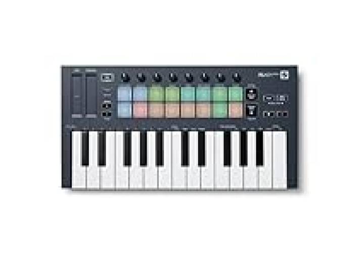 Novation FLkey Mini - Clavier maître MIDI USB portatif de 25 touches avec intégration de FL Studio pour la production musicale