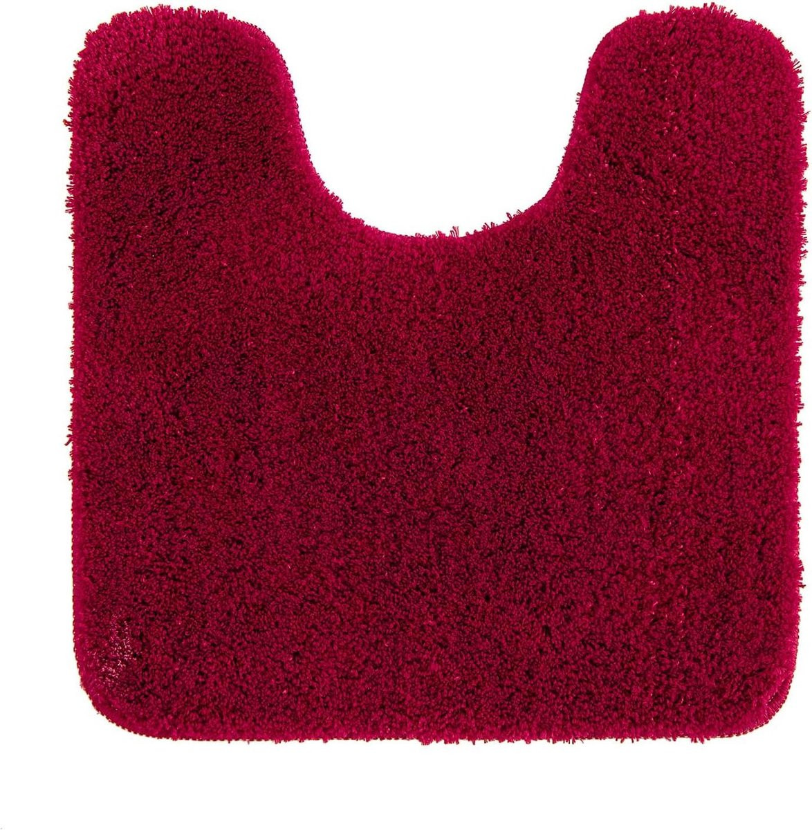 Absorberend U-vorm badmat voor badkamer comfort - Rood - 50 x 50 cm