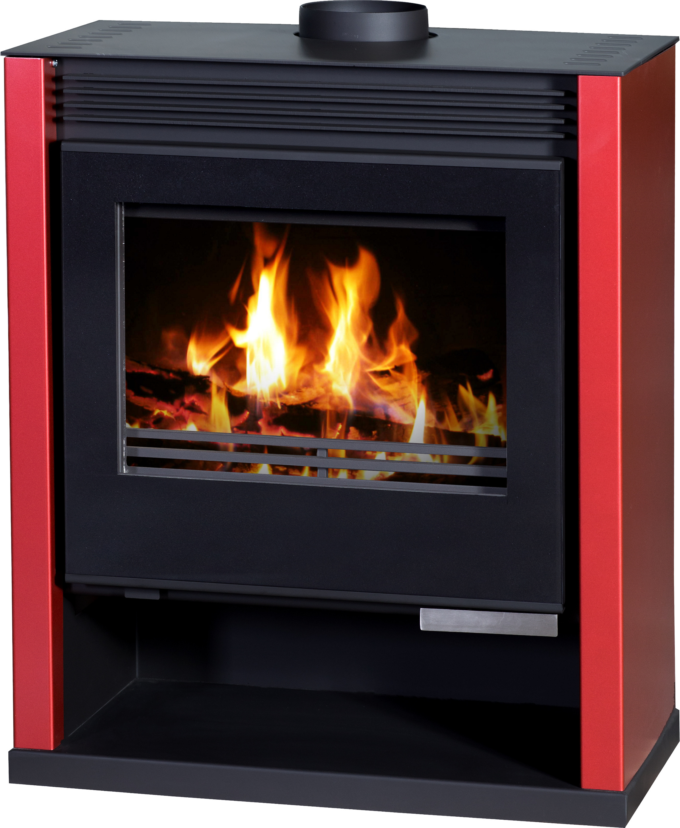 Kaminofen Victoria RUBIN LUX ROT BImSchV Stufe 2