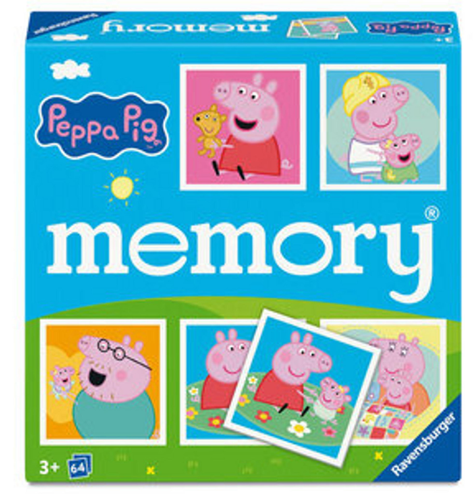 Ravensburger Memory Peppa Pig Geheugenspel voor 2 tot 8 kinderen vanaf 3 jaar