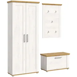 Garderobe Verona 3-tlg. ca. 171x194 cm Lärche/Eiche