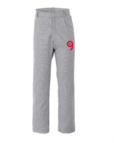 Pantalone da cuoco in cotone pied de poule Personalizzate o neutre Rossini Trading