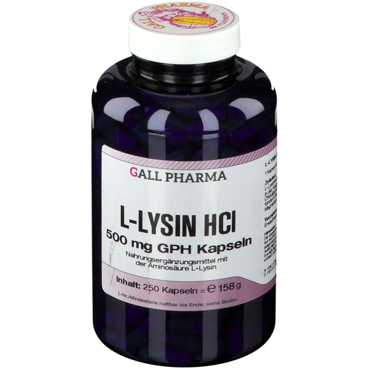 L-Lysin 500 mg Kapseln 250 St