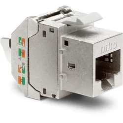 Niko Züblin 650-45067 Geschützter RJ45 Stecker STP Kat. 6, PoE++ ready, für Bandbreiten bis 65045067