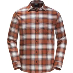 Jack Wolfskin Herren Wanderweg Flanellhemd - L - carmine
