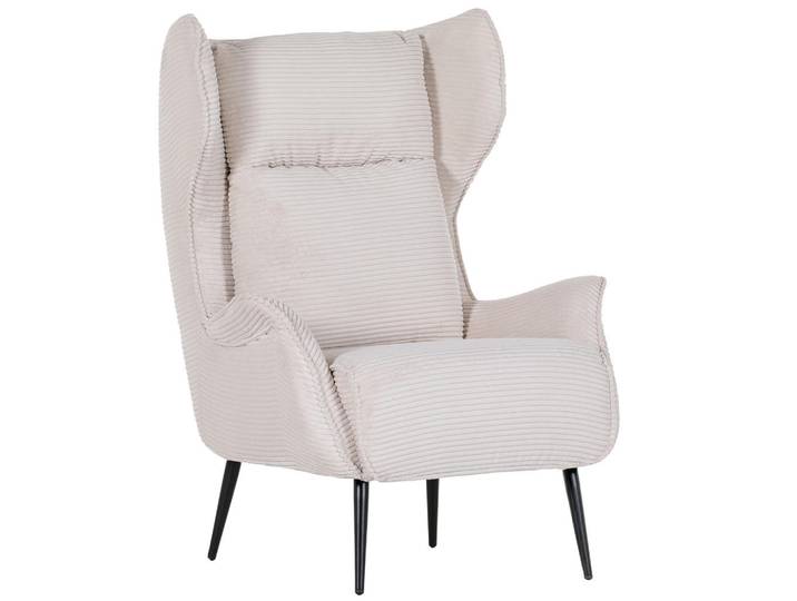 Landscape Ohrensessel, Beige, Metall, 83x106x89 cm, Stoffauswahl, erweiterbar (Typenauswahl), Wohnzimmer, Sessel, Ohrensessel