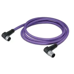 Wago 756-1406/060-100 CANopen-/DeviceNet-Leitung,M12A-Buchse, winklig,M12A-Stecker, winklig,violett 7561406060100