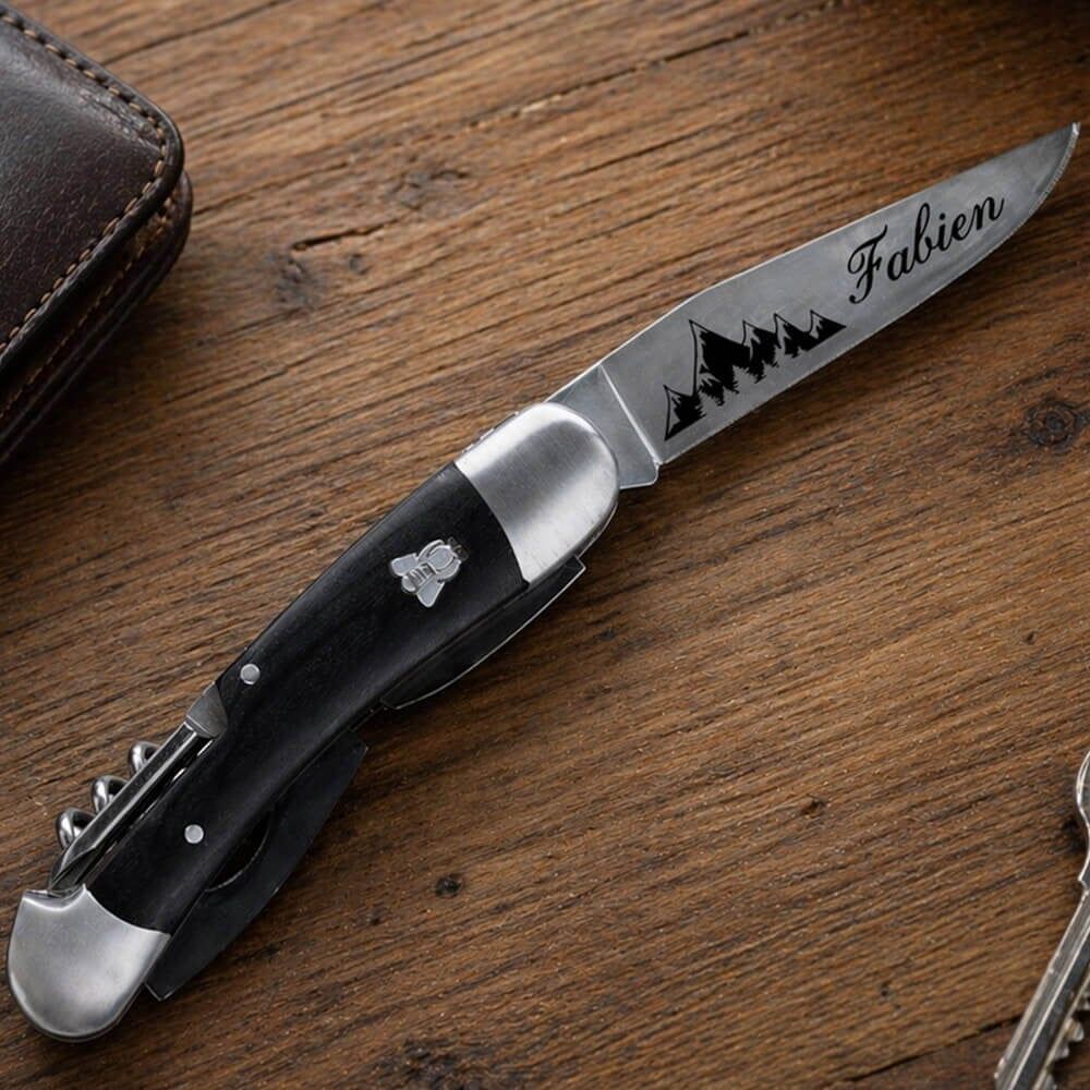 Ocadeau Couteau multifonction stamina noir