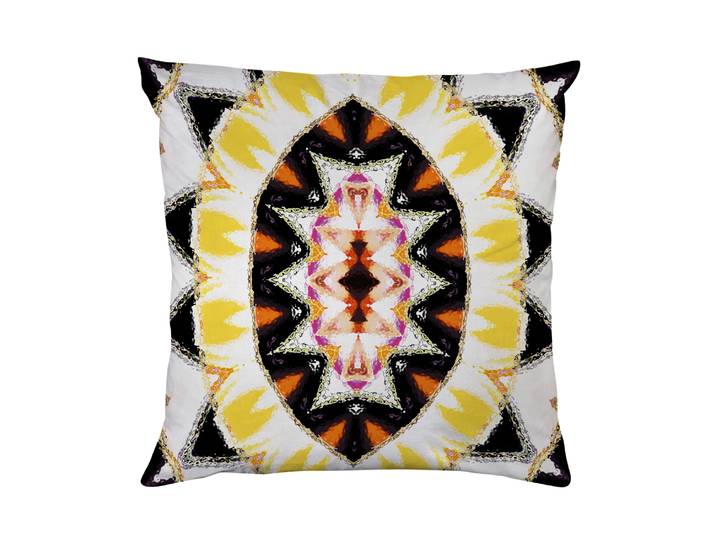 Dekokissen QUEENCE Abstrakt bunt , bunt (bedruckt), B:40cm L:40cm, Polyester, Dekokissen_Sitzkissen_Kissenhüllen, Dekokissen, Beidseitig bedruckte Kissenhülle, Kissen 40x40cm, inkl. Reissverschluss