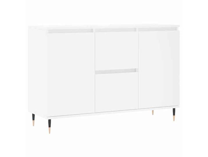 Remise Enfilade de rangement - Blanc - Buffet bas bahut vaisselier - blanc - 101 5x35x70cm - bois d'ingénierie_nks41l