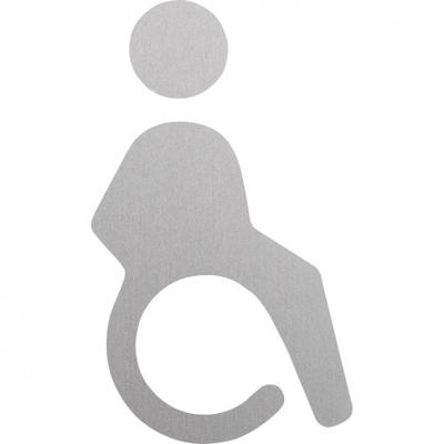Dreifke® Schild | Piktogramm WC-Behinderte, ASR A4.1, Aluminium, selbstklebend, 1,5mm, Höhe 150mm