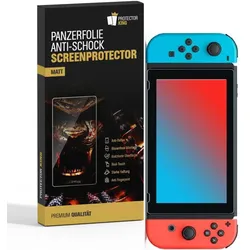 3x Panzerfolie für Nintendo Switch Displayschutz Schutzfolie MATT ANTI-SHOCK/ ANTI-KRATZ/ ANTI-BRUCH/ ANTI-SCHMUTZ/ ANTI-REFLEX