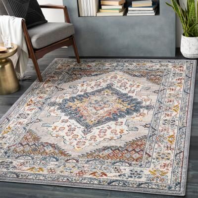 Livabliss Elmas Traditional Persian Medallion Area Rug