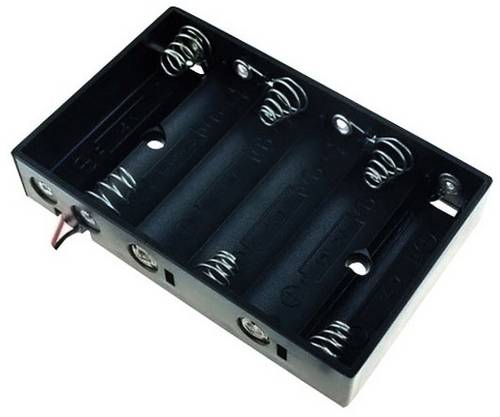 TRU COMPONENTS BH-364A Batteriehalter 6x Mignon (AA) Kabel