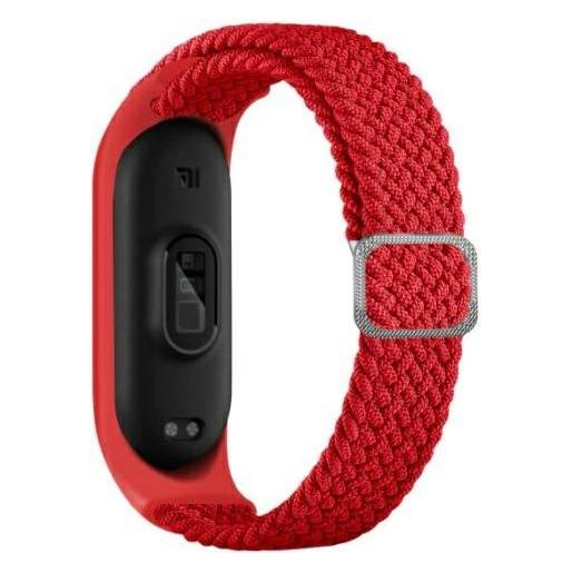 Beline pasek Mi Band 765 Textile czerwonyred (Fabric, Textile) (5904422914189)