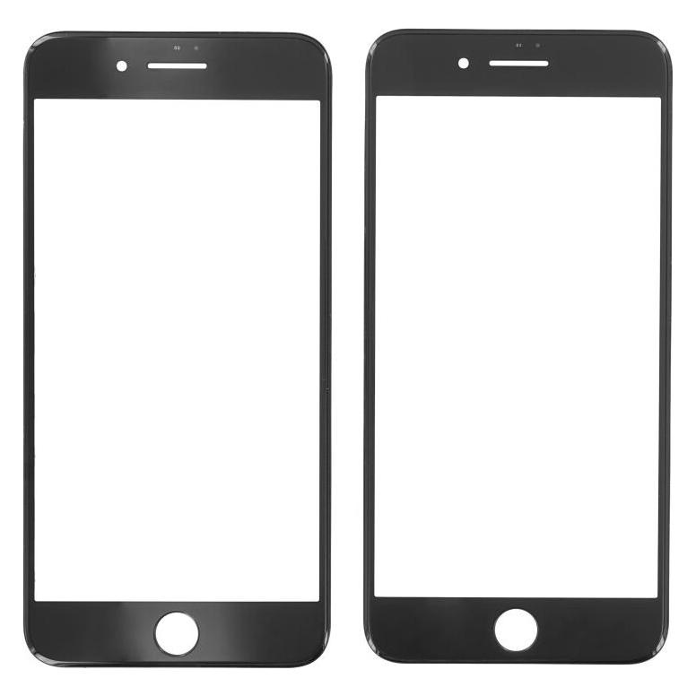 OEM Displayglas für iPhone 7 Plus schwarz (Display, Apple iPhone 7 Plus) (25445655)