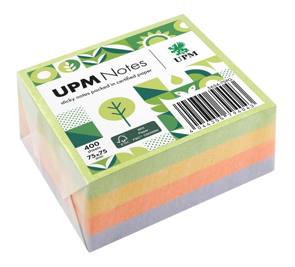 UPM Notes Haftnotizen Springmix, farbsortiert, 400 Blatt 5654-75PG