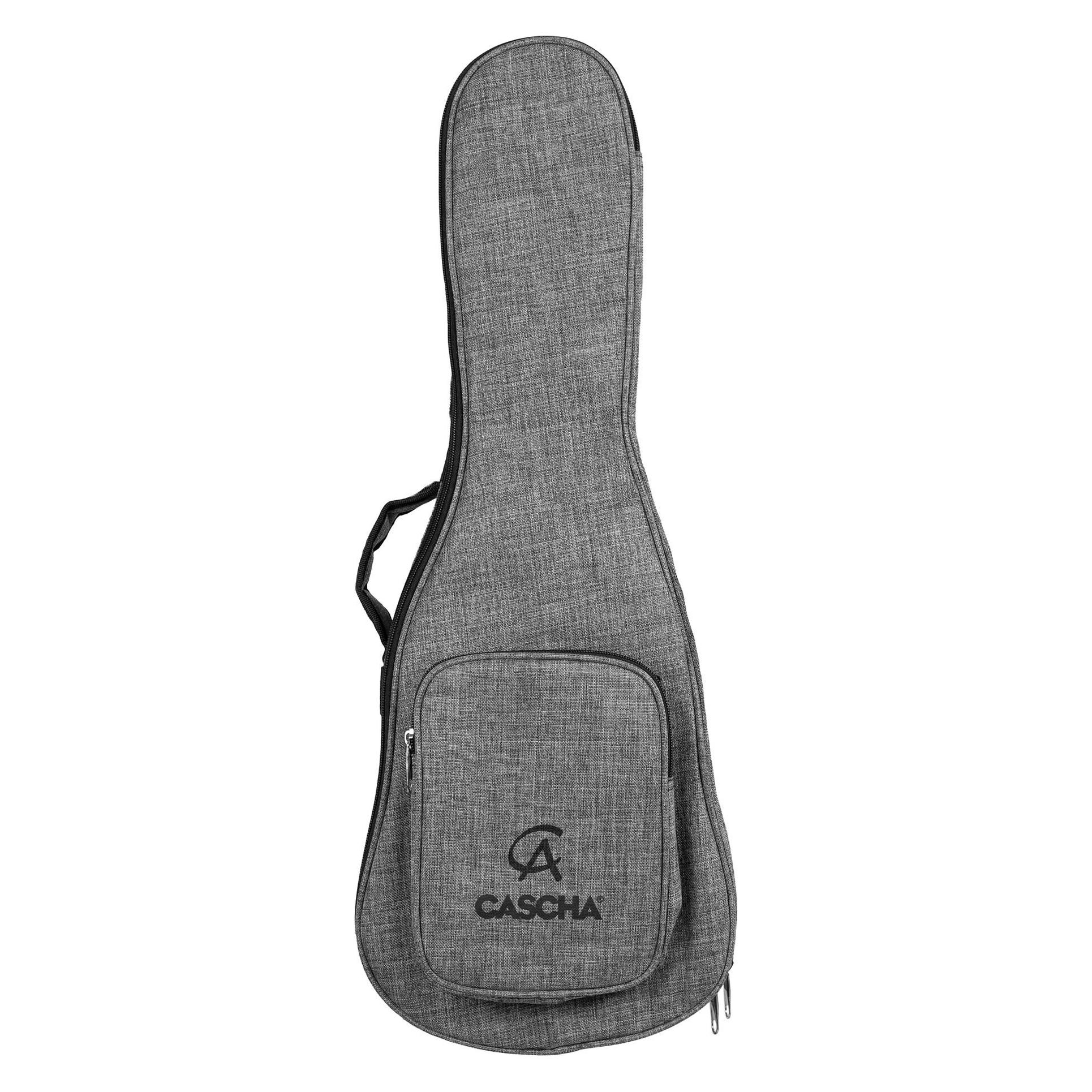 Cascha HH 2037 Kapodaster f&uumlr Akustik- und E-Gitarre - Solide Metallkonstruktion (HH-2037)