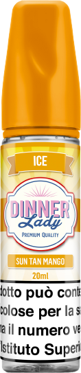 Dinner Lady Sun Tan Mango Ice Liquido Shot 20ml Mango Ghiaccio