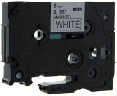 Q-Nomic TZe-222 cinta 9mm texto rojo sobre blanco (8M)
