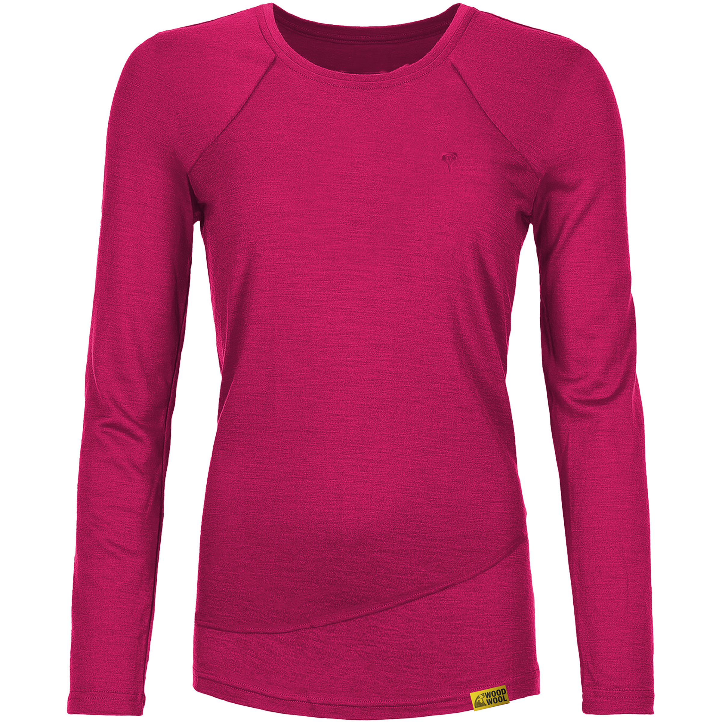 Grüezi Bag WoodWool Chapel Damen Longsleeves Merino pink Größe XS Trekking Hautfreundlich Merinowolle | Lyocell (Tencel)