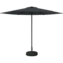 vidaXL Garten-Schirm mit Fuß 300 x 300 cm Polyester Rechtwinklig