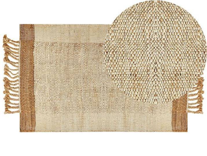 Tapis en jute 80 x 150 cm beige DEDEMLI