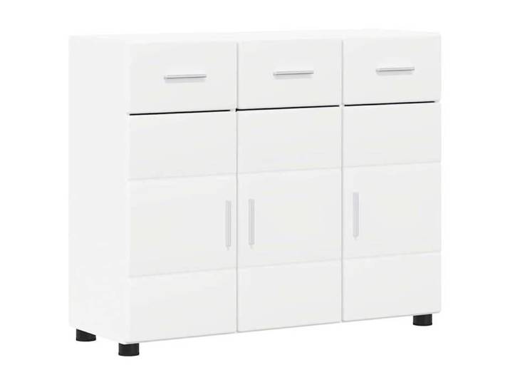 Blanc BUFFET salon-séjour - Buffet avec étagère Blanc 88 5x30 5x73 cm Bois d'ingénierie m8850