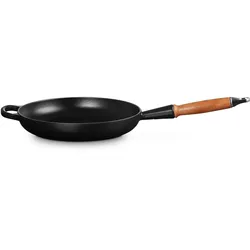 Le Creuset Bratpfanne Signature mit Holzgriff Ø 26cm - schwarz