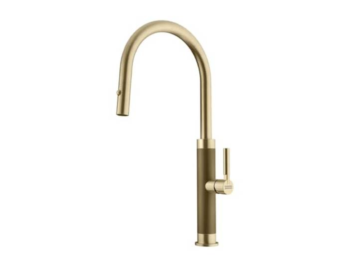 Franke 115.0711.558, Küchenarmatur Mythos Masterpiece pull-out spray, Gold