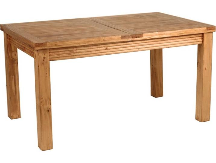 MiaMöbel Mexico Esstisch 130x80cm - ausziehbar Massivholz Pinie Landhaus Mexiko Möbel Mexikanisch