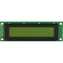 LCD-PM 2X20-6 A - LCD-Modul, 2x20, H:5,6mm, ge/gn, m.Bel.
