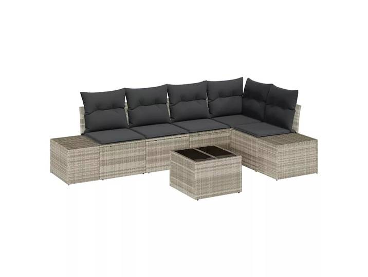 VidaXL - Outdoor-sofa poly-rattan, One Size, Silber
