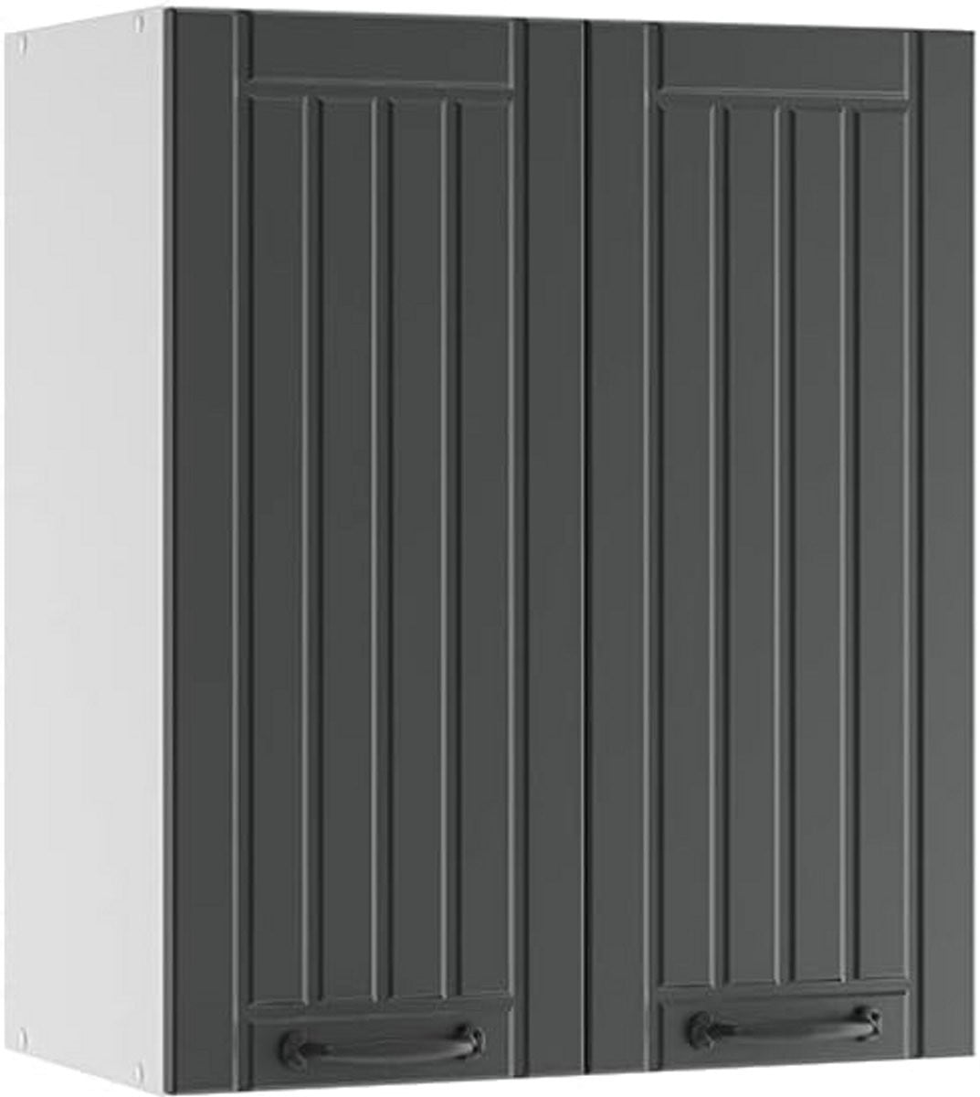 Hangende Keukenkast 60 cm Antraciet/Wit - Modulaire Keukenopslag