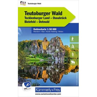 Kümmerly+Frey Outdoorkarte Deutschland 45 Teutoburger Wald 1:50.000, Sonstige von , Kümmerly+Frey, 978-3-259-02590-1