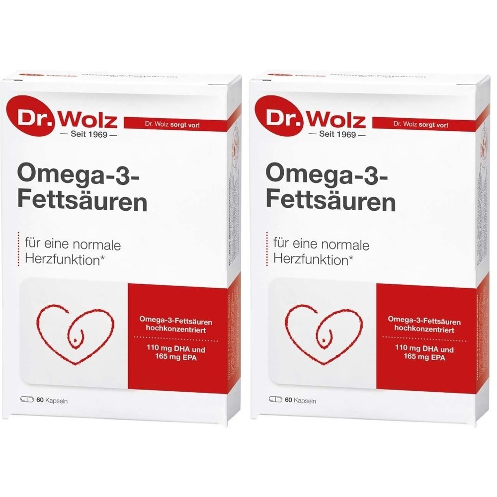Omega 3 Fetts 500Mg/60% x2 2x60 St Kapseln