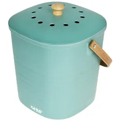 HMF Biomülleimer Küche, Geruchsdichter Komposteimer mit Deckel, 6 Liter, Grün