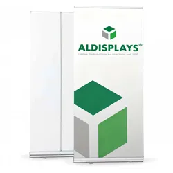Rollup Bannerdisplay BASIC - System mit Druck in 1000 mm Breite