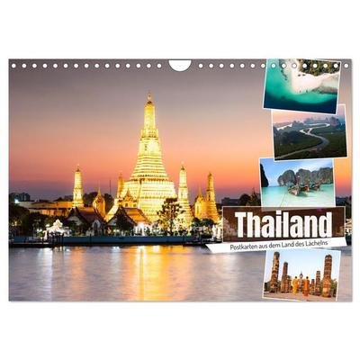 Thailand - Postkarten aus dem Land des Lächelns (Wandkalender 2027 DIN A4 quer), CALVENDO Monatskalender